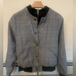 Plaid Bomber Jacket